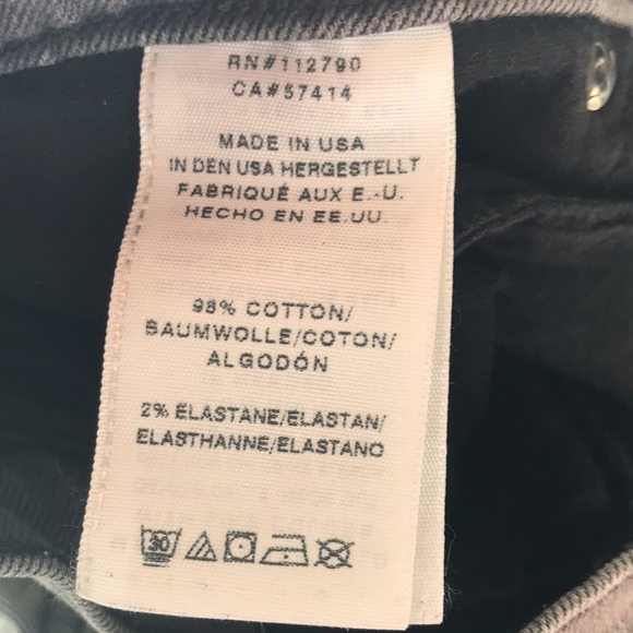 True Religion Women's Mid Rise Halle Biker Skinny Jean Faded Black Size 26 - Picture 13 of 14